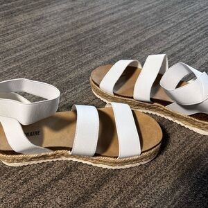 Stylish White Espadrille Sandals